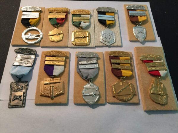 LA rifle and revolver medal collection dated 1947-1959