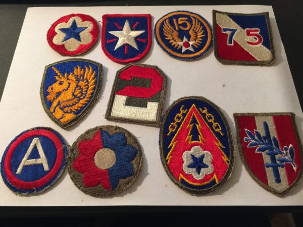 WW2 Patch lot 10 *AUTHENTIC* Patches