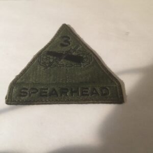 3rd Armored Division Spearhead Subdued patch