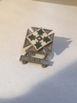 4th Infantry Marksman Badge
