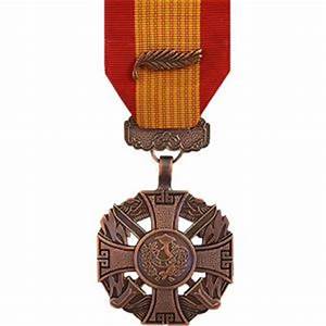 Gallantry Cross Medal With Palm Attachment
