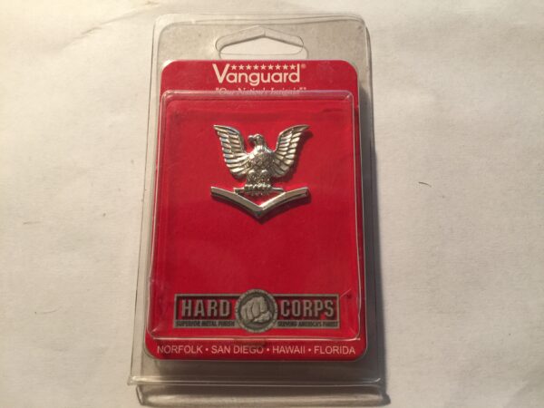 Navy Utility Cap Device E-4 Petty Officer Third Class Silver Vanguard Full Size
