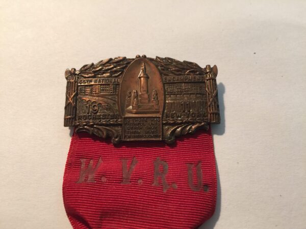 1911 GRAND ARMY REPUBLIC WOMENS VETERANS RELIEF UNION 45TH ENCAMPMENT MEDAL - Image 2