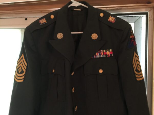 US Army First Sergeant dress jacket and pants