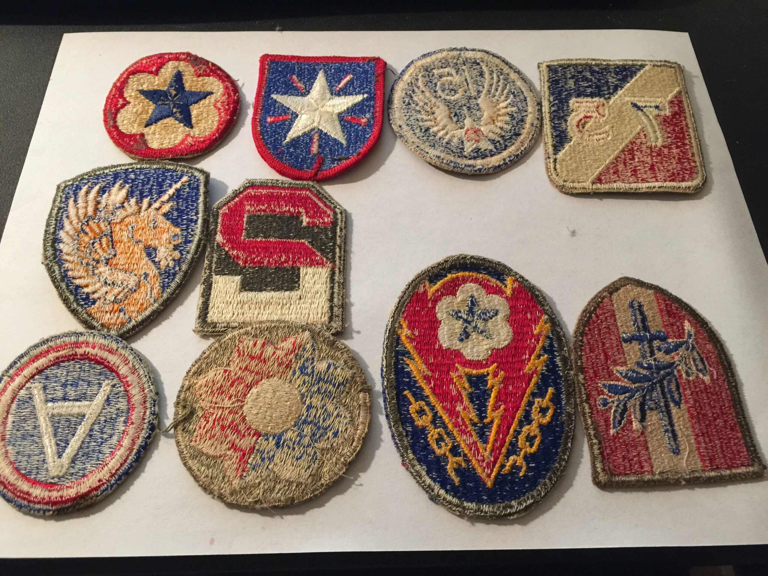 WW2 Patch lot  10 *AUTHENTIC* Patches - Image 2