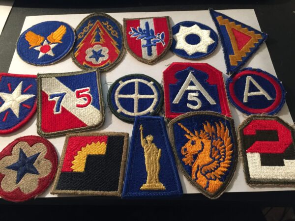 World War II Patch lot  15 *AUTHENTIC* Patches