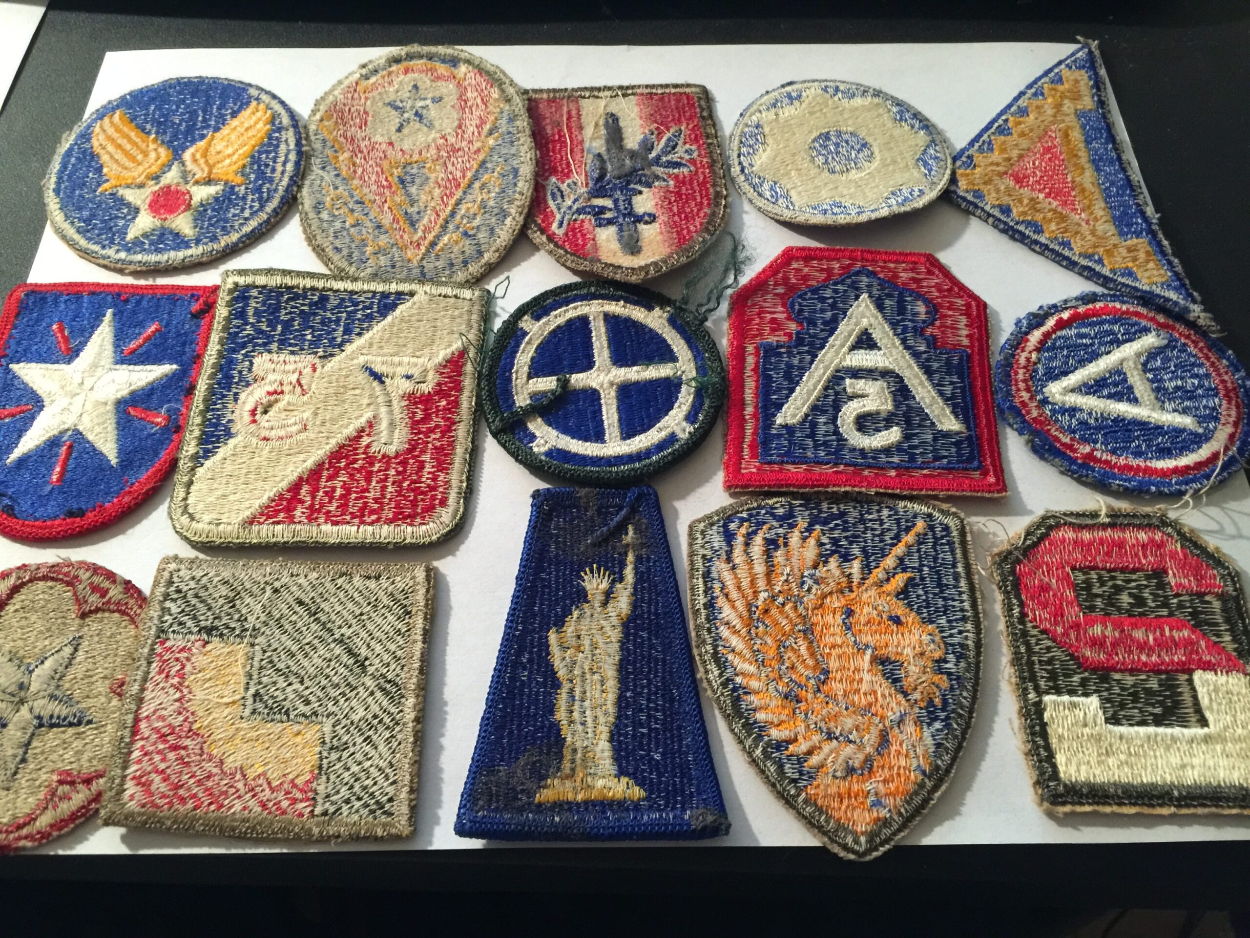World War II Patch lot  15 *AUTHENTIC* Patches - Image 2
