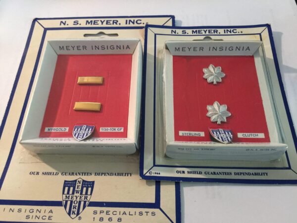 Rank Insignias 1963 and 1966 New Sealed In Package