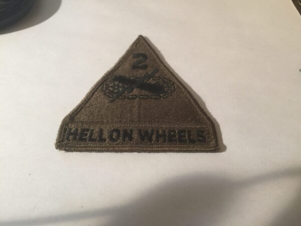 2nd Armored Division subdued patch Hell On Wheels