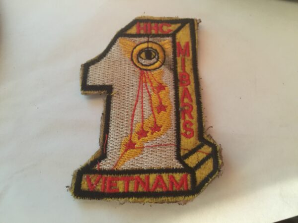 HHC MIBARS US Army Intelligence Interpretation A-1 Vietnam War Era Patch