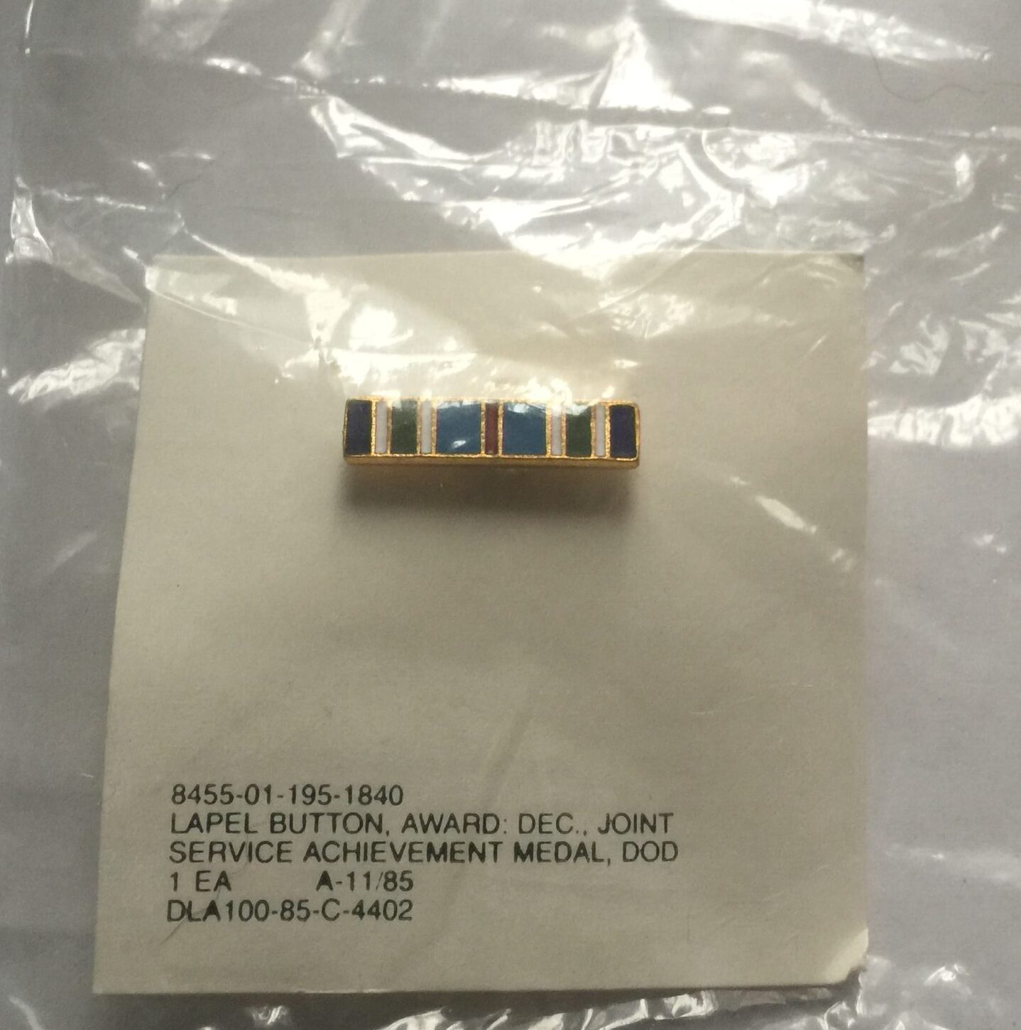 JOINT SERVICES ACHIEVEMENT AWARD LAPEL PIN